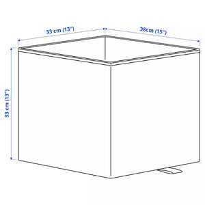 KOSINGEN Box, light grey, 33x38x33 cm