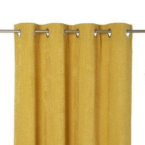 Curtain GoodHome Pahea 135x260cm, mustard yellow