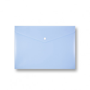Document Wallet Plastic Folder PP A5, pastel blue