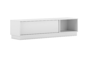 TV Cabinet Bench Frame, Low, white/matt white