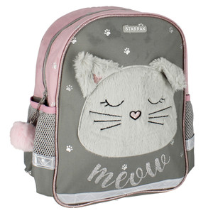 Preschool Medium Backpack Cat Meow Plush