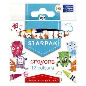 Starpak Wax Crayons 12 Colours