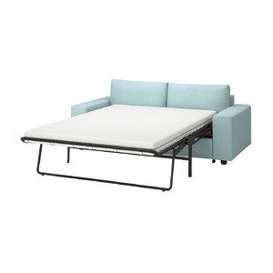 VIMLE 2-seat sofa-bed, with wide armrests/Saxemara light blue