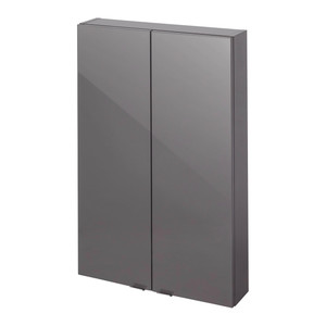 Bathroom Wall Cabinet GoodHome Imandra 60x90x15cm, grey