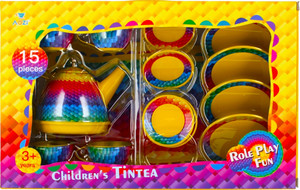 Children Tin Tea Set 15pcs 3+