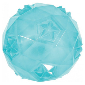 Zolux Dog Toy TPR POP Ball 7.5cm, turquoise