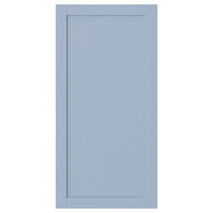 SANNIDAL Door with hinges, blue, 60x120 cm
