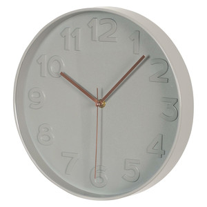 Wall Clock Tito, grey