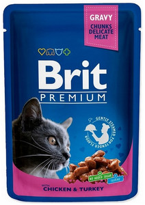 Brit Premium Cat Adult Chicken & Turkey 100g