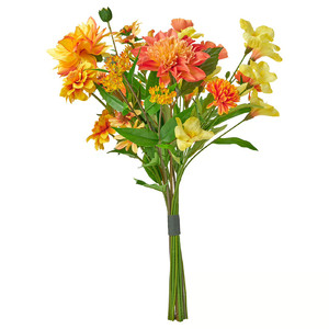 SMYCKA Artificial bouquet, in/outdoor/orange, 60 cm