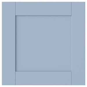 SANNIDAL Door with hinges, blue, 40x40 cm