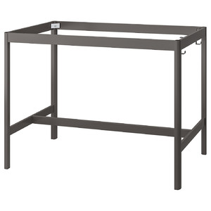 IDÅSEN Underframe for table top, dark grey, 139x69x102 cm
