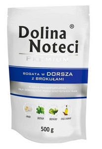 Dolina Noteci Premium Wet Dog Food Cod & Broccoli 500g