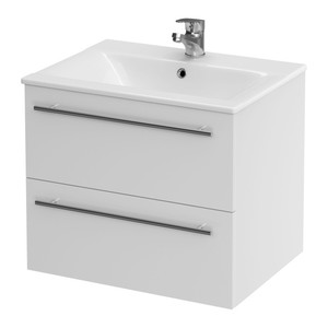 Cabinet with Washbasin Cersanit Elisa 50 cm, white