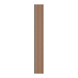 Lamella Wall Panel Vertical Line 300 x 2650 mm, black/cork, felt