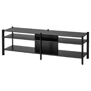 JÄTTESTA TV bench, black, 160x40x49 cm