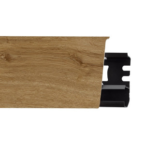 Arbiton PVC Skirting Board, jersey oak