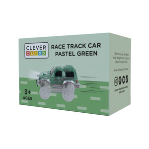 Cleverclixx Race Track Car Pastel Green 3+