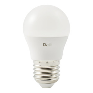 Diall LED Bulb P45 E27 5.7W 470lm, frosted, neutral white