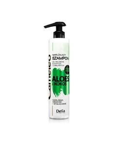 Delia Cosmetics Cameleo Moisturising Shampoo for Dry & Brittle Hair Aloe & Coconut Vegan 250ml