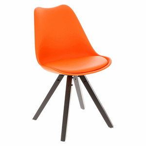 Dining Chair Norden Star Square, black/orange