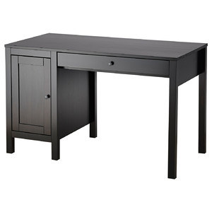HEMNES Desk, black-brown, 120x55 cm