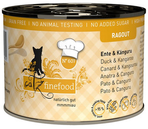 Catz Finefood Ragout Cat Food N.607 Duck & Kangaroo 180g