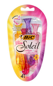 BIC Miss Soleil Colour Collection Shaver 4pcs