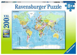 Ravensburger Jigsaw Puzzle XXL The World Map 200pcs 8+