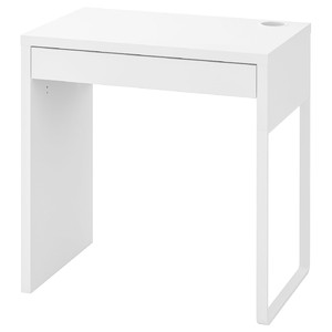 MICKE Desk, white, 73x50 cm