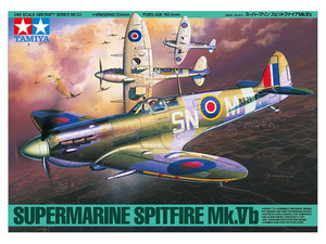 Tamiya Static Scale Model Supermarine Spitfire Mk.Vb 1:48 12+