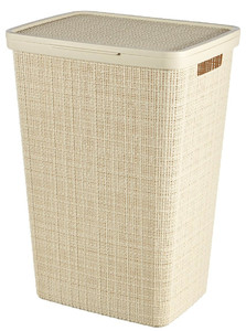 Curver Laundry Basket Jute 58l, light beige