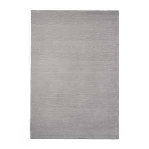 KNARDRUP Rug, low pile, light grey, 133x195 cm