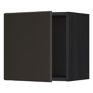 METOD Wall cabinet, black/Kungsbacka anthracite, 40x40 cm