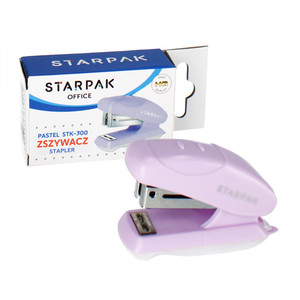 Starpak Mini Office Pastel Stapler, 24/6, 26/6, purple