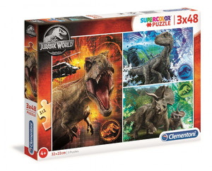 Clementoni Children's Puzzle Jurassic World 3x48 4+