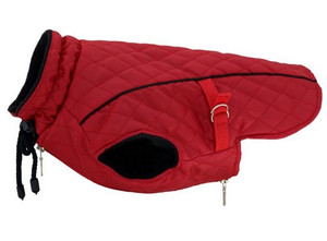 Grande Finale Quilted Dog Jacket Size 2, red