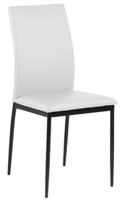 Chair Demina, faux leather, white