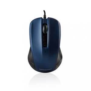 Modecom Wired Optical Mouse M9.1, black-blue