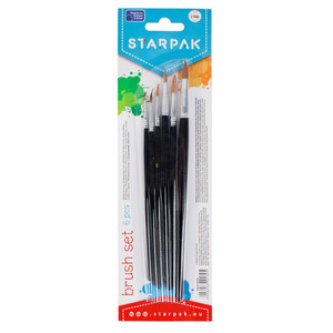 Starpak School Paintbrush Set 6pcs