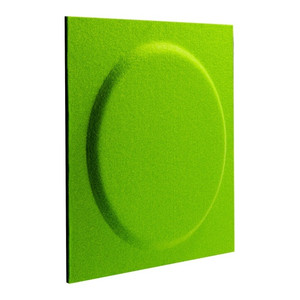 Decorative Wall Panel 30 x 30 cm, felt, circle square, green