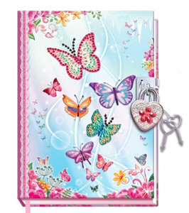Pulio Diary with Lock Butterflies 6+