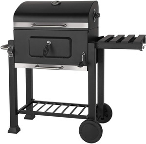 Rectangular Charcoal Grill with Lid