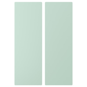 SMÅSTAD Door, light green, 30x90 cm