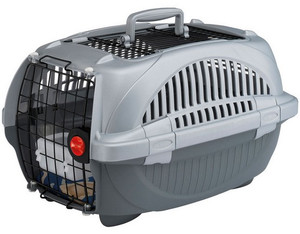 Ferplast Pet Carrier Atlas Deluxe 20 Open, silver-grey