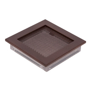 Fireplace Air Vent Grille 17 x 17 cm, old copper