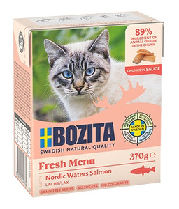 Bozita Cat Wet Food Salmon Chunks in Sauce 370g