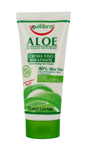 Equilibra Aloe Moisturizing Soothing Face Cream 40% Aloe Vera 75ml