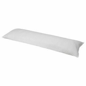 KLOTULLÖRT Pillow, white, 40x140 cm