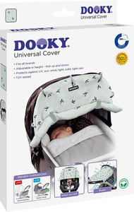 Dooky Universal Cover for Pram, Stroller, Car Seat Origami grey